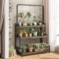 Preview: 360Home Blumenständer Regal Blumentopf Ständer Eisen hängenden drei Etagen